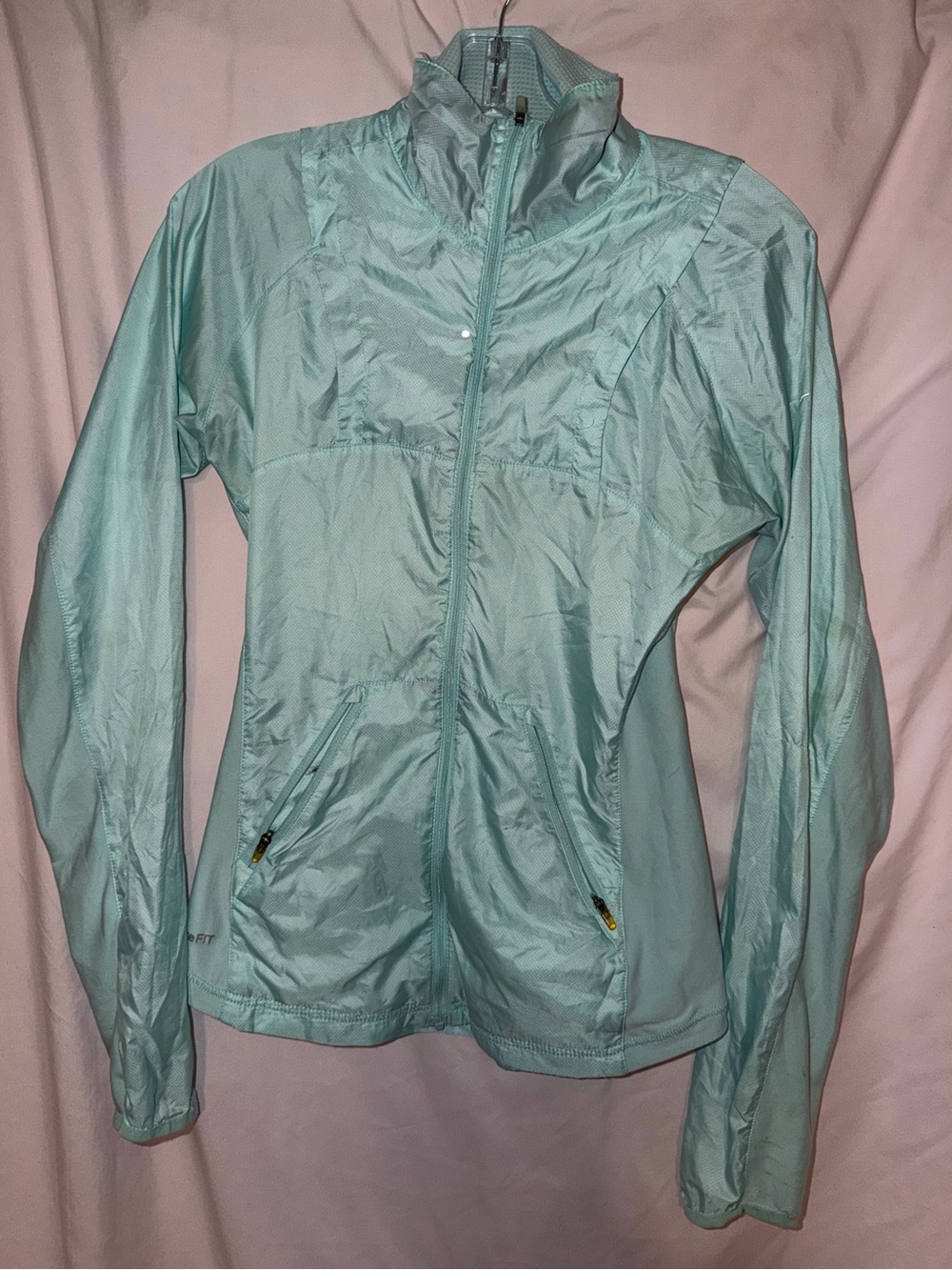 Nike Women's Light Aqua Full-Zip Utility Jacket